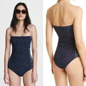 Rag & Bone Womens Size 12 Aster Cotton Blend Bodysuit Slim Fit Top
